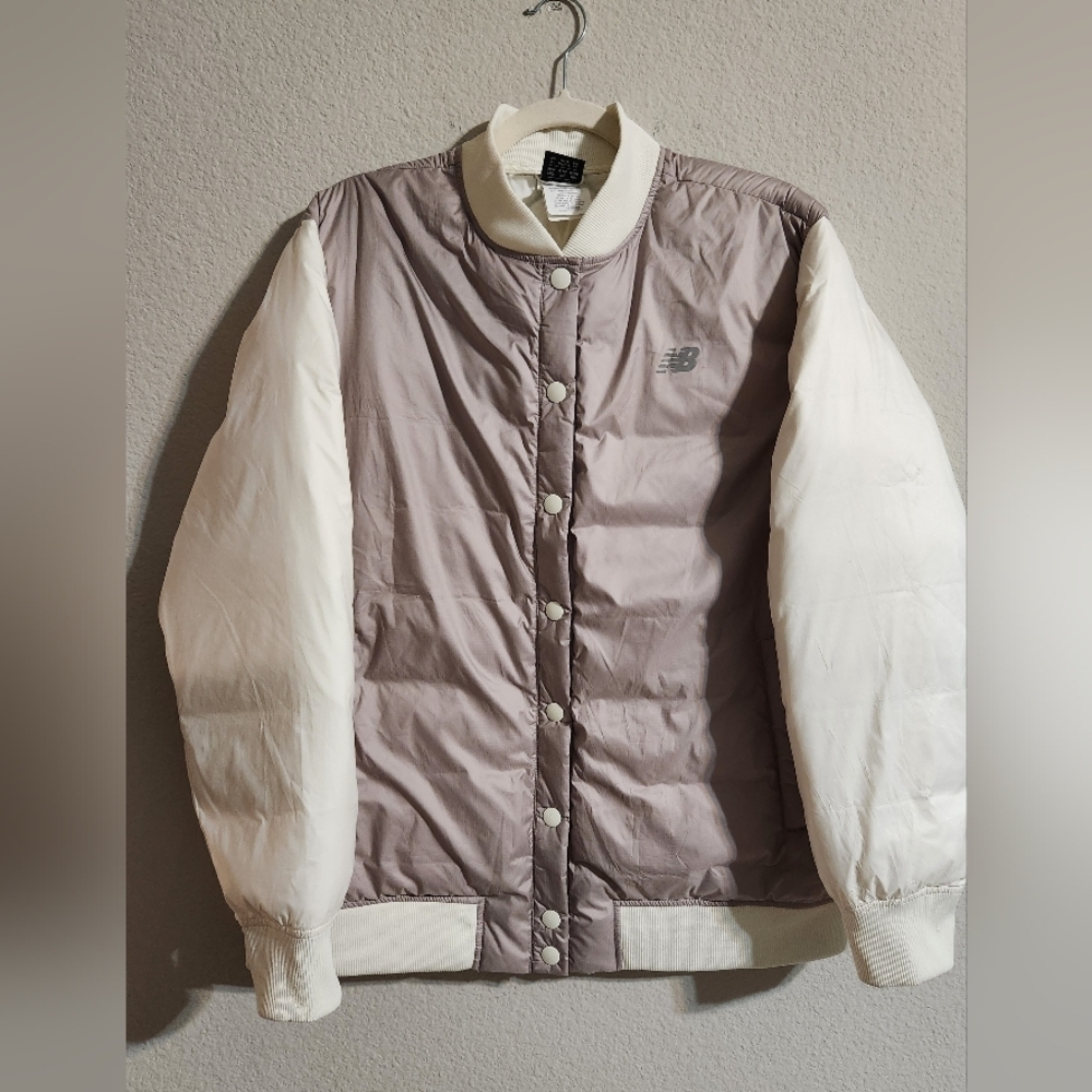 New Balance HB Heat Down 800D bomber jacket Two-tone Women’s size XL